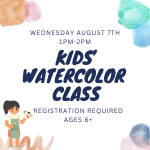 Kid's watercolor class