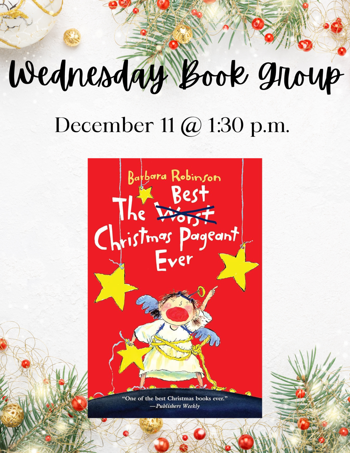 Wednesday Book Group