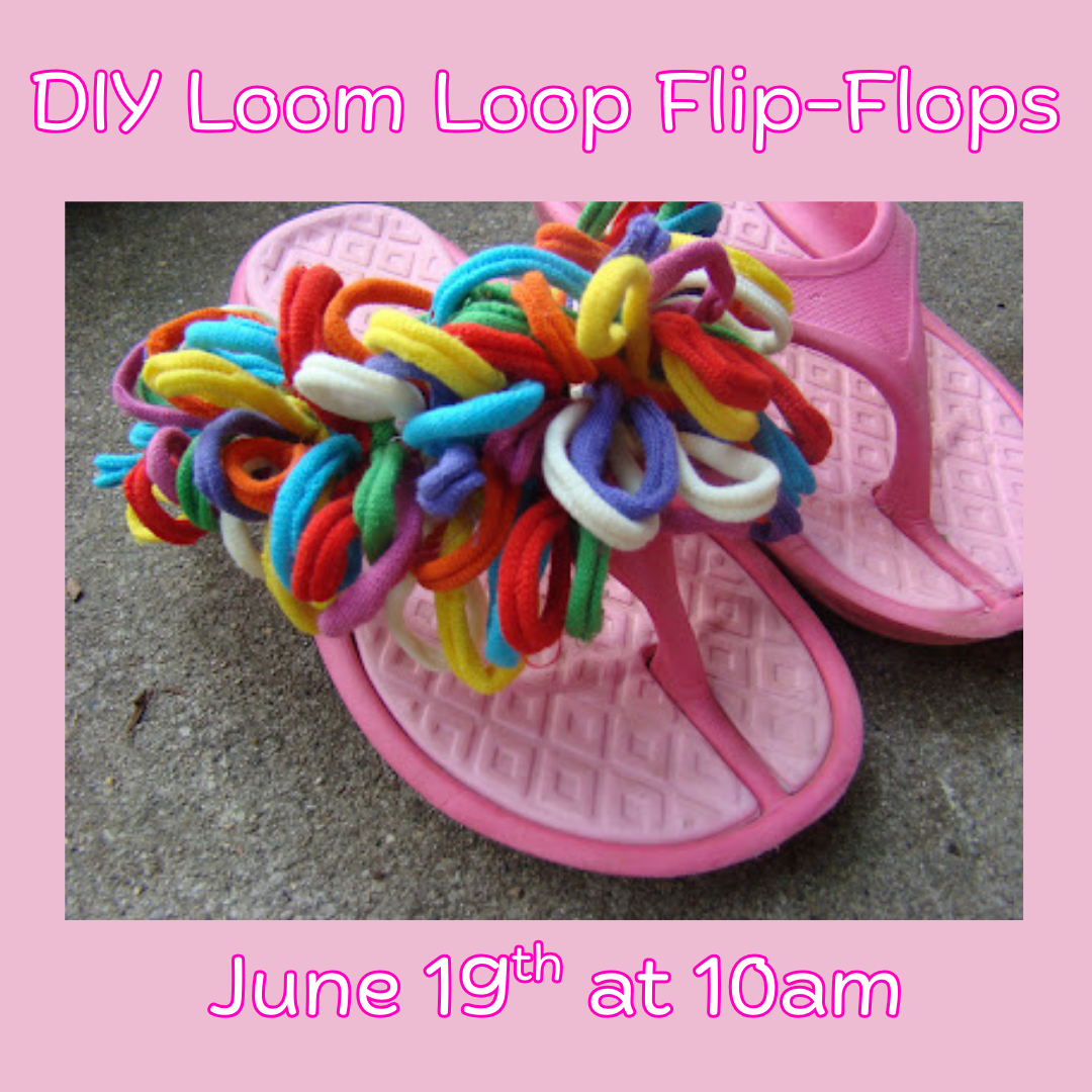 Loom loop flip flops
